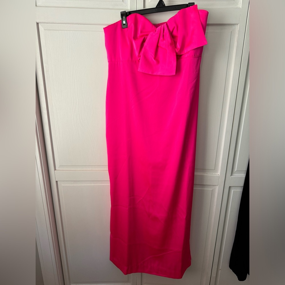 NWT Lilly Pulitzer Carlton Satin Maxi Bow Size 12